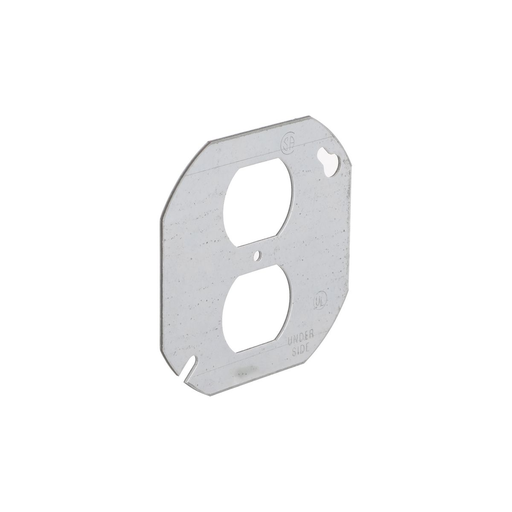 Product image for Raco 731 4" Octagon Cover, Flat, Duplex Receptacle