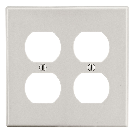 Product image for HWDK PJ82LA WALLPLATE, M-SIZE, 2-G,