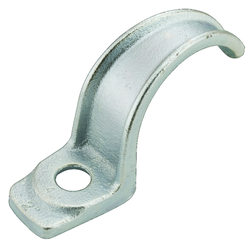 Product image for Raco 1312 3" Rigid/IMC 1-Hole Strap, Malleable Iron