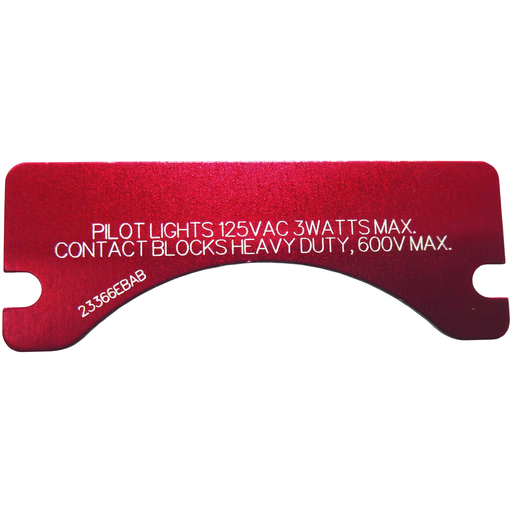 Product image for Killark XCSNP-JOG XCS/FXCS Push Button/Pilot Light Nameplate "JOG"