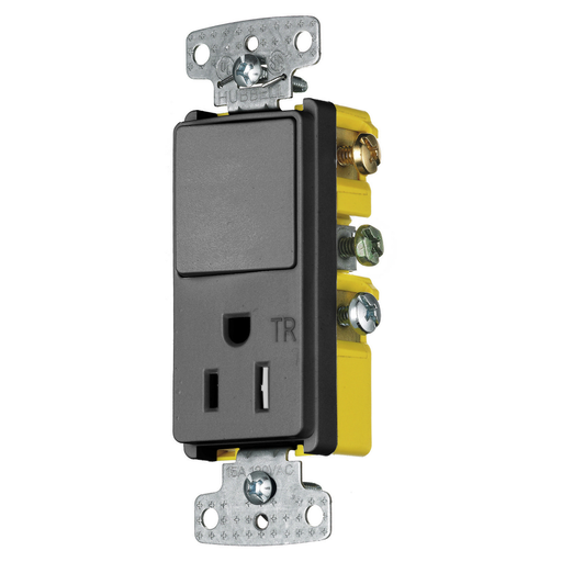 Product image for HWDK RCD108BKTR COMBO DEC, 15A SP&1
