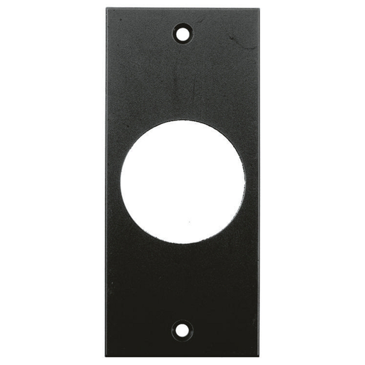 Product image for Hubbell Wiring Devices HBLTL318SBK 2 x 4.5 Inch Black Single Receptacle Screw Type Face Plate