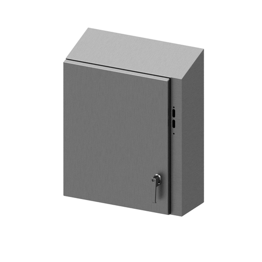 N412 Single Door Slope-Top Disconnect Ultimate 30X26X8 304 Stainless Steel