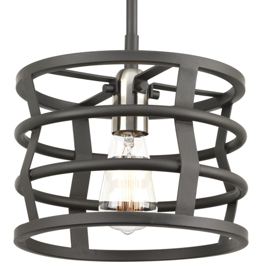 Product image for Progress P500010-143 Remix Collection One-Light Graphite Global Pendant Light