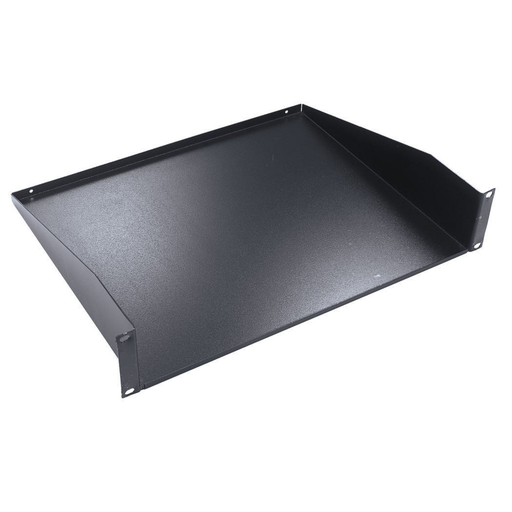 Product image for Hubbell Wiring Devices MCCCS19 17 x 14 x 3.5 Inch Black Cantilevered Equipment Shelf