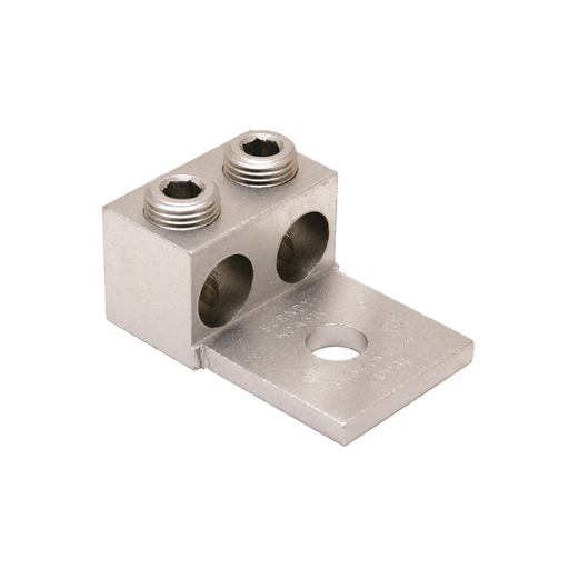 Aluminum Universal Terminal, 2 Conductor, 1 Hole, 6 AWG (Str)-250 kcmil