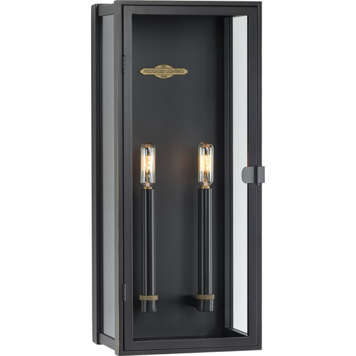 Product image for Progress P560269-108 Stature Collection Two-Light Oil Rubbed Bronze and Clear Glass Transitional Style Large Outdoor Wall Lantern