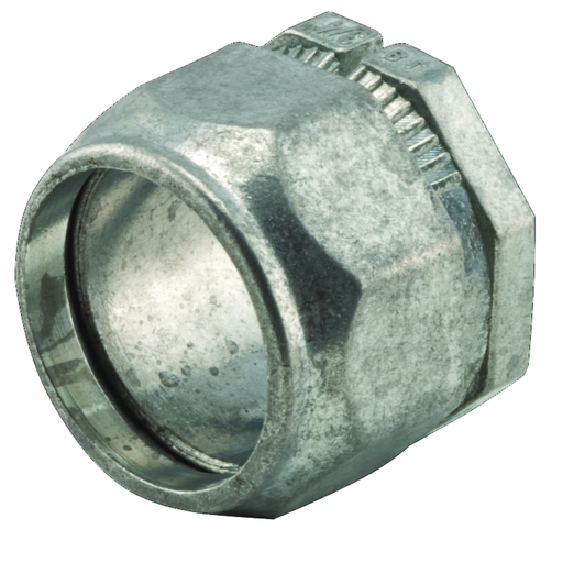 Product image for Raco 2703 3/4" 2pc EMT to Rigid Threaded/Compression Combination Coupling, Die-Cast Zinc