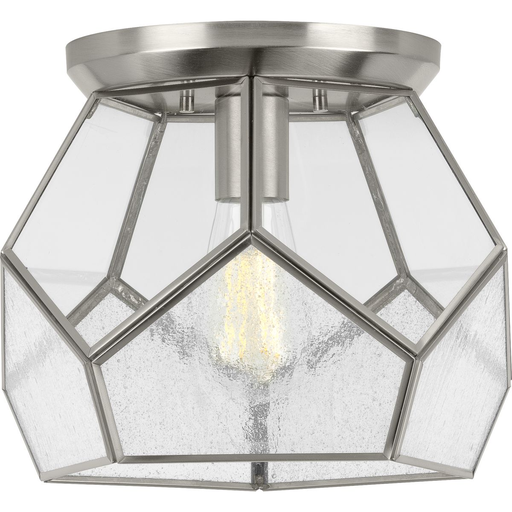 Product image for Progress P3868-09 Cinq Collection Brushed Nickel One-Light 12" Flush Mount