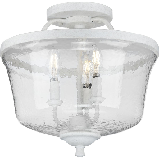 Product image for Progress P350148-151 Bowman Collection Cottage White Three-Light Semi-Flush Convertible
