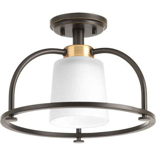 Product image for Progress P350032-020 West Village Collection 13-1/2" One-Light Semi-Flush Convertible