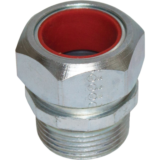 3/8" Steel Cord Grip, Cable Range .187-.312, Red Insert