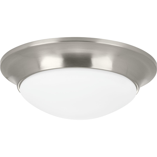 Product image for Progress P350146-009 One-Light 11-1/2" Etched Glass Flush Mount