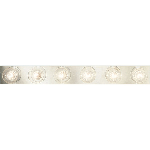 Product image for Progress P3299-15 Broadway Collection Six-Light Polished Chrome Traditional Bath Vanity Light