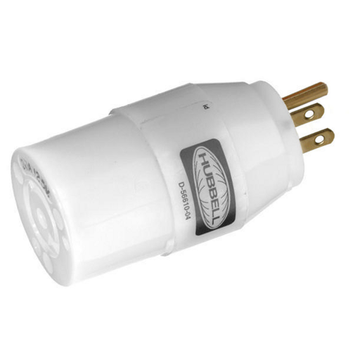 Nylon Convenience Adapter, NEMA 5-15P To NEMA L5-15R