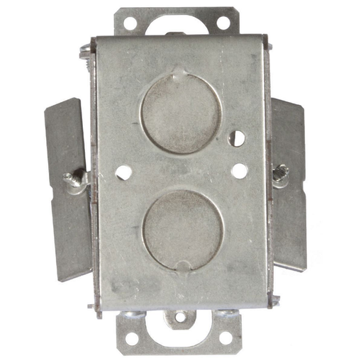 Raco 509 3" x 2" Steel Switch Box, 21/2" Deep, Gangable, 1/2" End