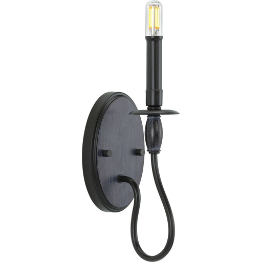 Product image for Progress P710074-031 Durrell Collection One-Light Black Wall Bracket