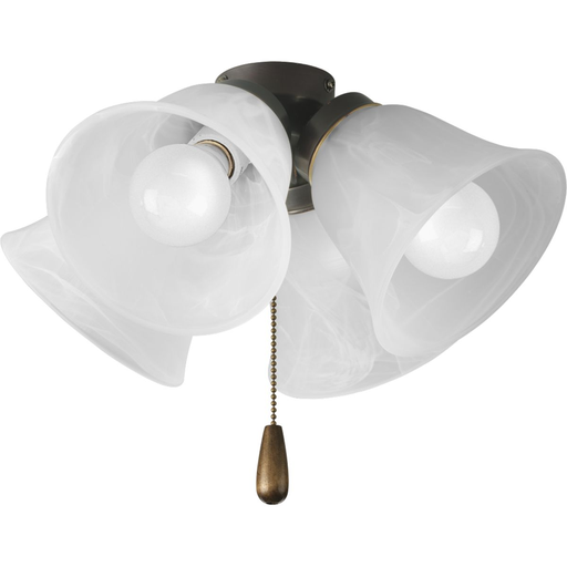 Product image for Progress P2643-20WB AirPro Collection Four-Light Ceiling Fan Light