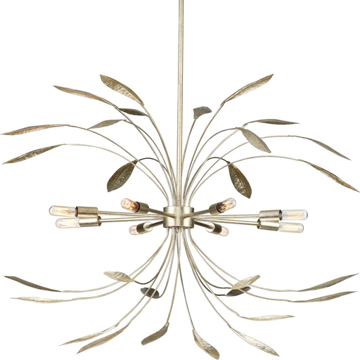 Product image for Progress P500416-176 Mariposa Collection Eight-Light Gilded Silver Hanging Pendant Light