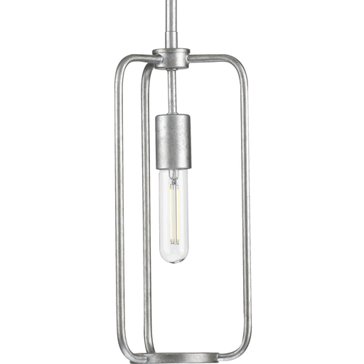 Product image for Progress P500223-141 Bonn Collection One-Light Galvanized Finish Farmhouse Pendant Light