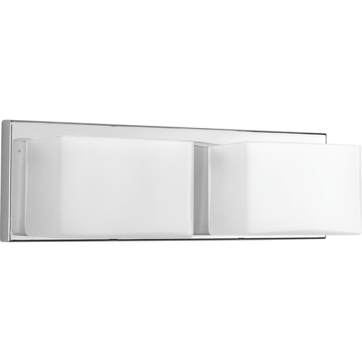 Product image for Progress P2143-1530K9 Ace LED Collection Two-Light Polished Chrome Etched Glass Modern LED Bath Vanity Light
