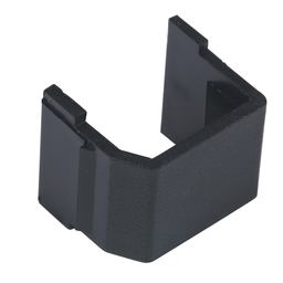Hubbell SFBB10 Blank Black Snap-Fit Modular Connector
