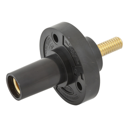 Hubbell HBL15FRSBK SINGLE POLE SER 15 RECEP, STUD, 150A, BK