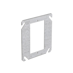 Product image for Raco 787 4" Steel Square Mud-Ring, For 1 Device, Flat