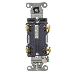 Switches and Lighting Controls, Toggle Switch, Commercial Grade, Double Pole, 20A 120/277V AC, Back and Side Wired, White