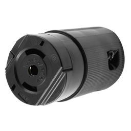 Hubbell HBL7484V 15 Amp 125/250 Volt 3-Pole 3-Wire NEMA ML-3R Black Locking Connector Body