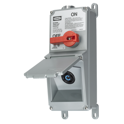 Hubbell SE2720A 30 Amp 240 Volt NEMA L15-30R Switched Enclosure with Receptacle