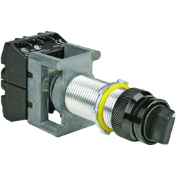 Killark GOL53C3 G Series - Aluminum Extended Maintained Contact 3-Position Selector Switch Operator - "Hand - Off - Auto"/Blank Nameplate - 1NO/1NC Contact Rating