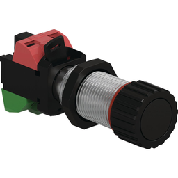 KLRK GZ21-KZ3 PUSH BUTTON BLACK 1NO/1NC