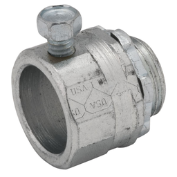 Raco 3005 1-1/4" Rigid/IMC Set-Screw Connector, Uninsulated, Steel