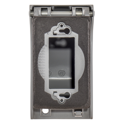 Wallplates and Covers, Weatherproof Cover, 1-Gang, 1) Decorator Opening, Vertical Mount, Cast Aluminum