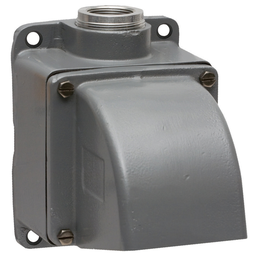 Hubbell MB601002W 1-1/4 Inch Metallic 15 Degrees 4-Way Pin and Sleeve Back Box