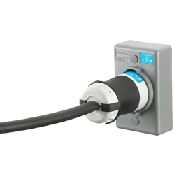 Locking Devices, Twist-Lock®, Safety-Shroud® Receptacle, 30A, 250V AC, 2 Pole, 3 Wire Grounding, NEMA L6-30R, RPT surface mounting, One Gang, Gray