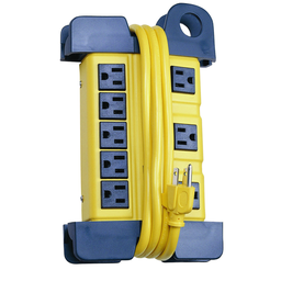 Surge Protective Devices, SPIKESHIELD TVSS Plug Strips, 15A 125V, 8-Outlet, 350 Joules, 6' Cord, Office White