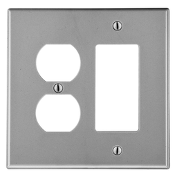 Product image for HWDK P826GY WALLPLATE, 2-G, 1) DUP