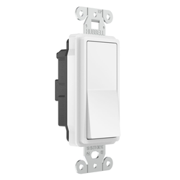 Switches and Lighting Control, Decorator Switch, Specification Grade, Single Pole, 20A 120/277V AC, Back and Side Wired, White