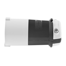 Locking Devices, Twist-Lock®, Safety Shroud, Male Plug, 30A 3-Phase 600V AC, 3-Pole 4-Wire Grounding, L17- 30P, Screw Terminal, Black and White