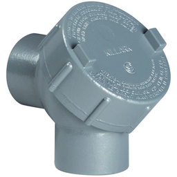 Killark Y-5 1-1/2" 90&#176; Capped Pulling Elbow, Aluminum
