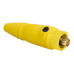 Hubbell HBL18400MY SING POL, SER 18, 400A Male PL, YELLOW