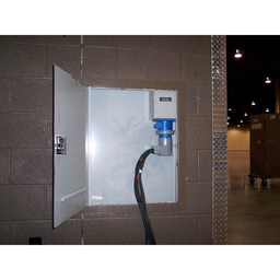 Heavy Duty Products, IEC Pin and Sleeve Devices, Industrial Grade, Female Receptacle, 60A 3-Phase Wye 120/208V AC, 4-Pole 5-Wire Grounding, Terminal Screws, Blue, Watertight