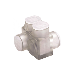 Burndy BITO2/0 Aluminum Multiple Tap Connector, Clear Insulated, 2 Port, 2 Sided Entry, 14-2/0 AWG, Al/Cu Rated,152 L,138 H