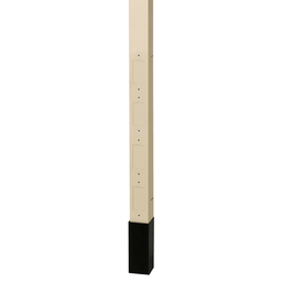 Hubbell HBLPPO12AI 12 Foot x 2 Inch Ivory Aluminum Service Pole