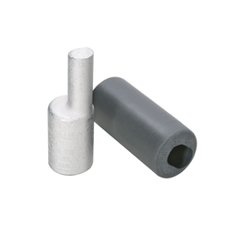 Burndy AYPO3/0 Aluminum Compression Pin Adapter, 3/0 AWG, 037" Plug Dia, 122" Plug Length, Al/Cu Rated, Tin Plated