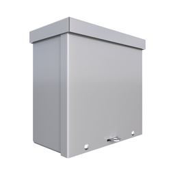 N3R Screw-Cover Wall-Mount 8X8X4 Carbon Steel - Gray