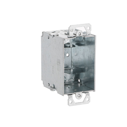 3 in. x 2 in. Switch Box, Gangable, 2-1/2 in. Deep One 1/2 in. KO & AC/MC/Flex Clamps, Plaster Ears
