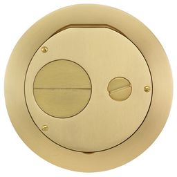 Product image for Hubbell CFBS1R6FFCVRBRSCFB2G ROUND 6 INCH FF COVER, BRASS